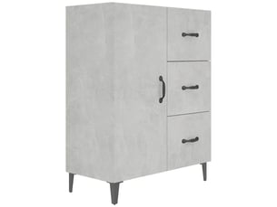 Buffet - bahut - meuble de rangement gris béton 69,5x34x90 cm bois d'ingénierie