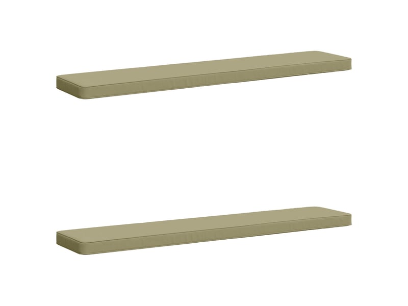 Lot de 2 coussins de banc, coussins d'assise vught 100 % polyester cf58298 - Conforama A