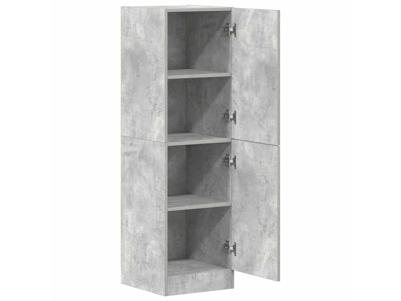  Meuble de rangement, armoire de cuisine gris béton 38x41,5x131,5cm bois ingénierie  - Conforama E