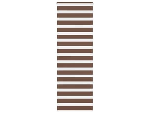 Store zèbre, store de fenêtre marron 80x230 cm largeur du tissu 75,9 cm polyester cf48734