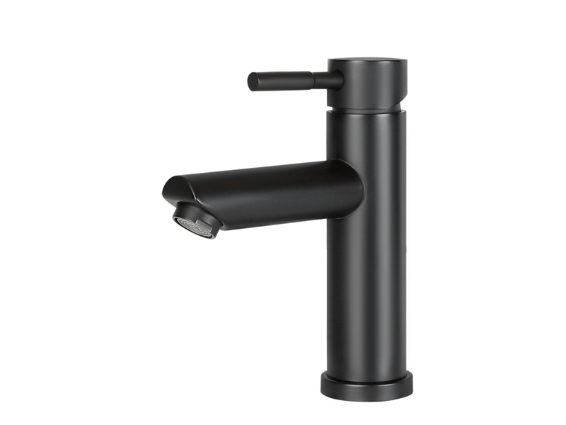 Zmh robinet lavabo noir mitigeur mono-commande acier inoxydable haute pression eau chaudefroide - Conforama D