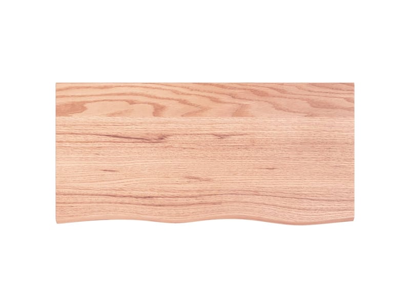  Comptoir de salle de bain, plan de travail marron clair 100x50x2 cm bois traité cf65817  - Conforama C