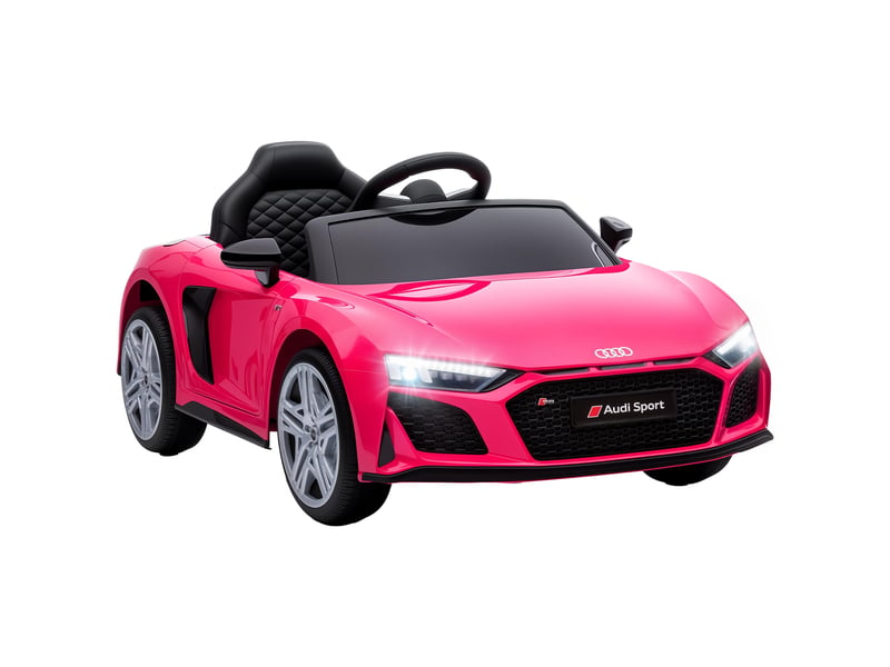 Voiture électrique pour enfants audi r8 12v avec télécommande rose - Conforama A