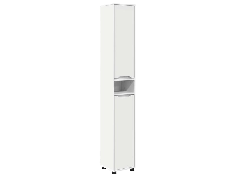  Cabinet de salle de bain, meuble de rangement blanc 30.5x30x195 cm  - Conforama A