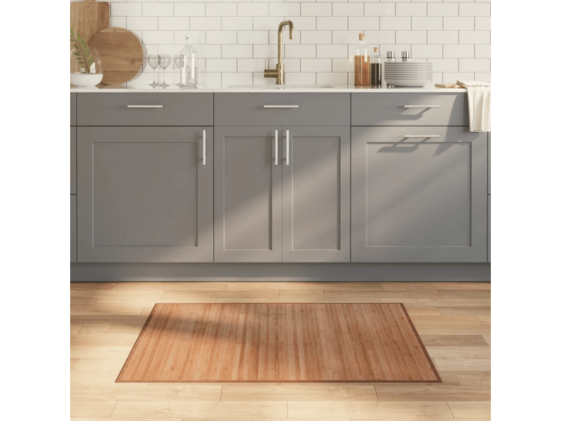  Tapis rectangulaire naturel 70x100 cm bambou - comfortxl 376865 - Conforama B