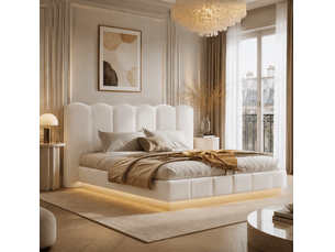 Lit coffre 180x200 cm    coloris blanc