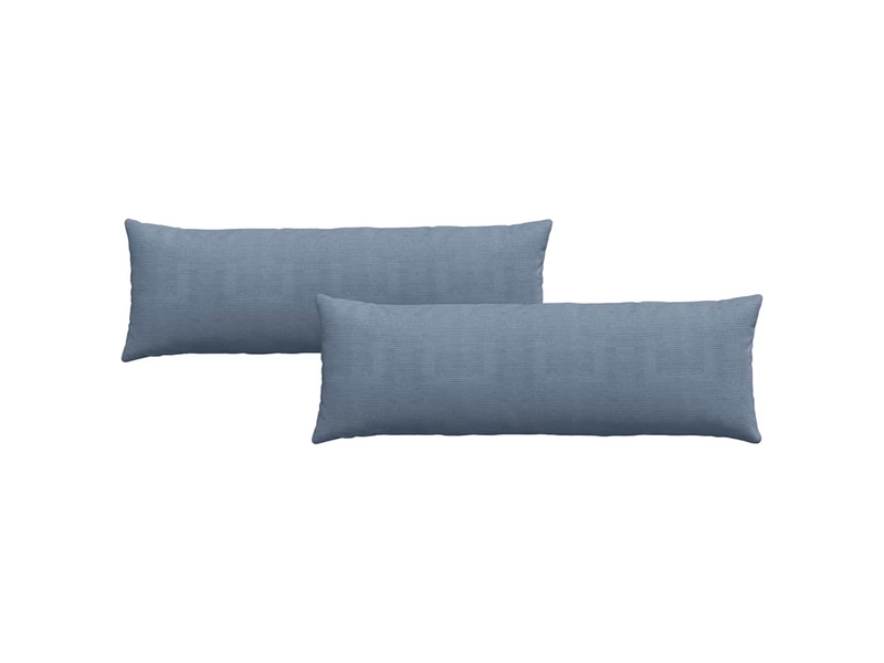 Lot de 2 coussins de canapé, coussins décoratifs bleu 120 x 40 cm cf58993 - Conforama A
