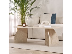Table basse  coloris beige <strong>MOBILIER DECO</strong> <strong></strong>