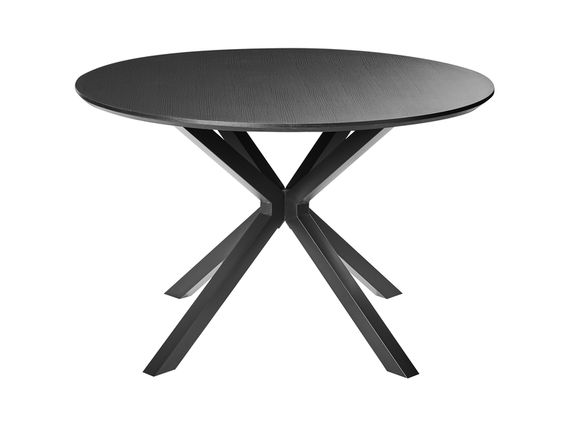  Table de repas fitzroy noir 120 cm 120 cm  - Conforama A