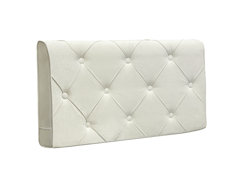  Tête de lit rembourrée vercart 123x60 cm - micro-daim polyester, épaisseur 100 mm, fixation sur cadre de lit, moderne  - Conforama A