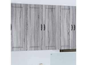 Meuble mural de cuisine, armoire de cuisine gris sonoma 80x31x100cm