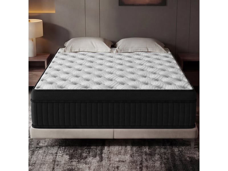 Matelas ressorts ensachés 160x200 cm accueil mémoire de forme ép.30 cm - Conforama E