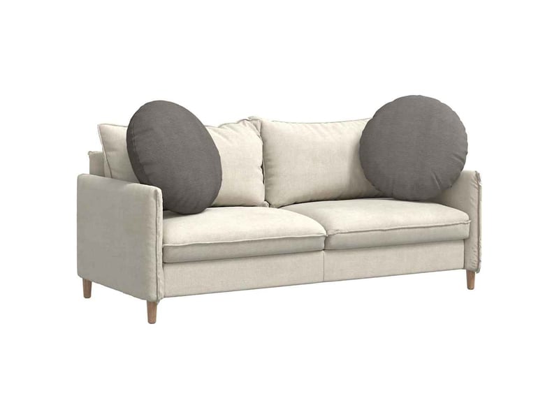  Lot de 2 coussins de siège, coussins décoratifs tissu en velours côtelé gris clair cf59800  - Conforama C