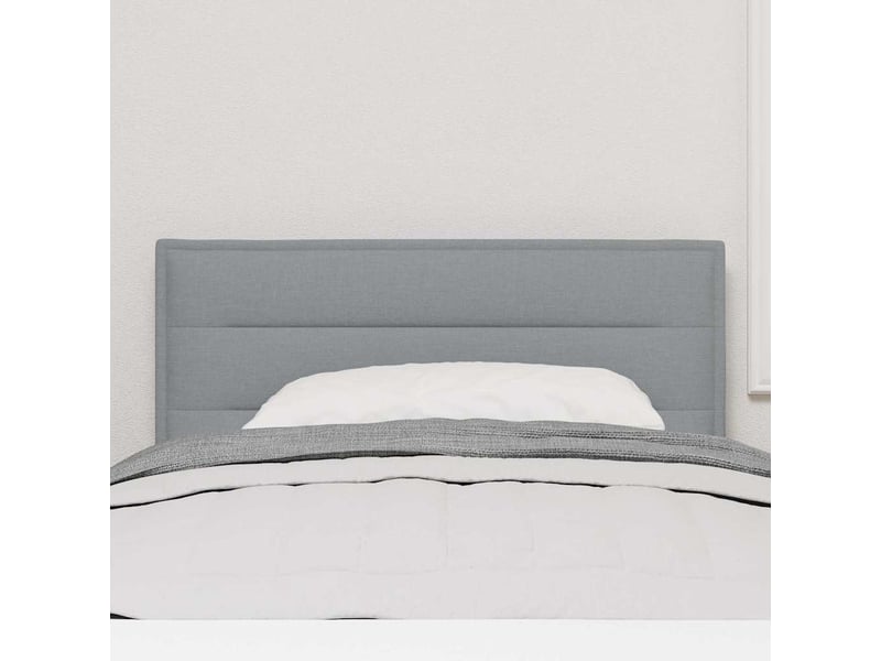 Tête de lit - armoire de tête de lit - led avec bandes led gris clair 90 cm tissu fr10905 - Conforama C