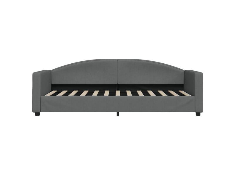  Lit simple- lit adulte -  lit de jour avec matelas gris foncé 80x200 cm tissu  - Conforama C