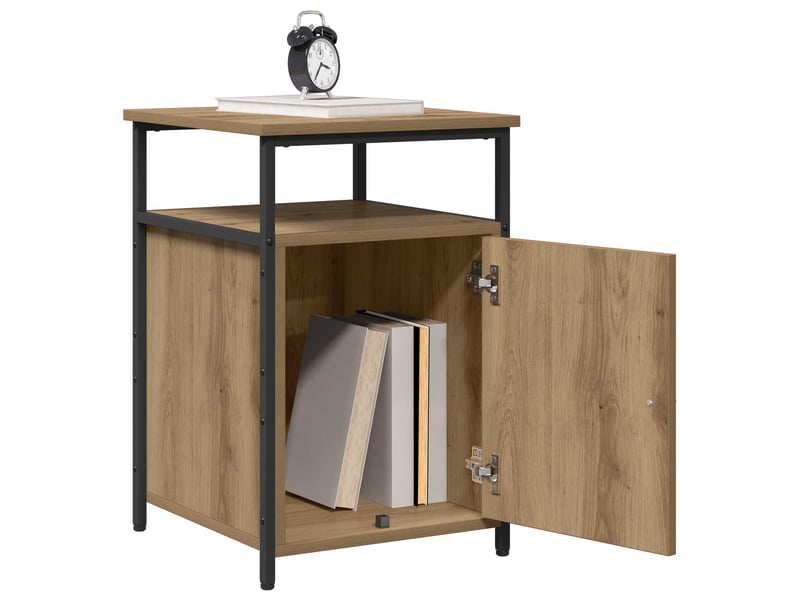  Table de chevet - cabinet de chevet - table de nuit chêne artisanal bois d'ingénierie  - Conforama B