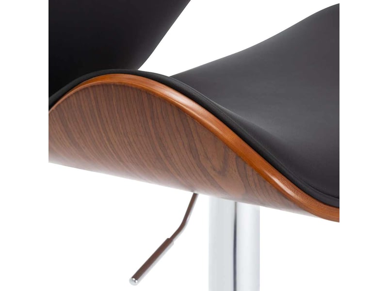  Tabouret de bar, chaise de bar noir similicuir shl49005  - Conforama E