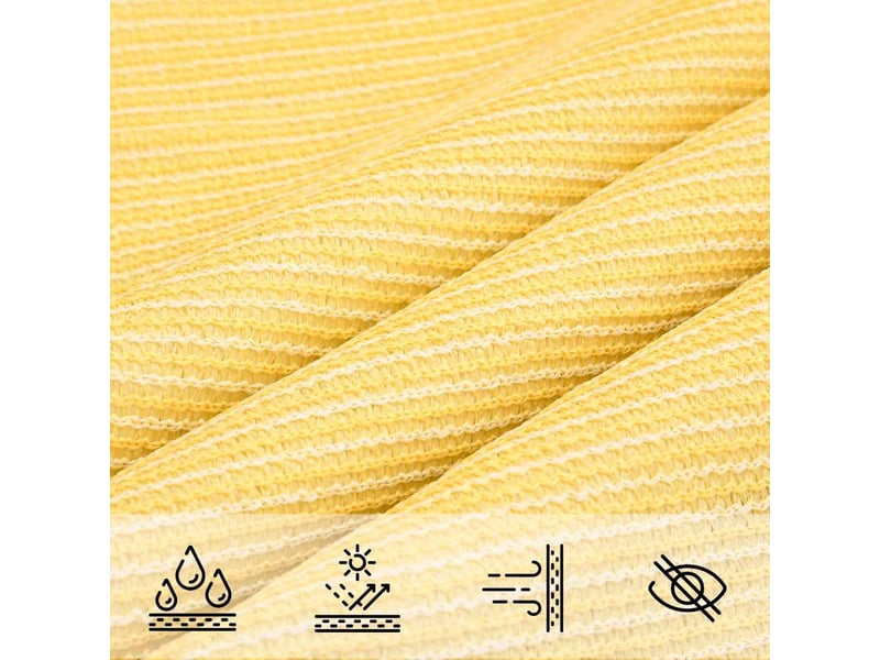  Voile d'ombrage - voile d'ombre - voile parasol 160 gm² beige 5x8 m pehd  - Conforama E