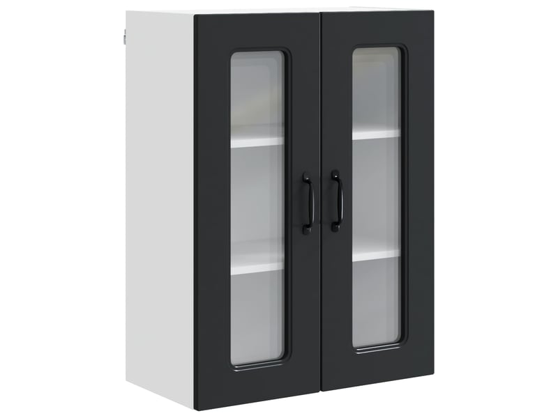  Meuble mural de cuisine | armoire de cuisine noir 60x31x80cm shl9178  - Conforama A