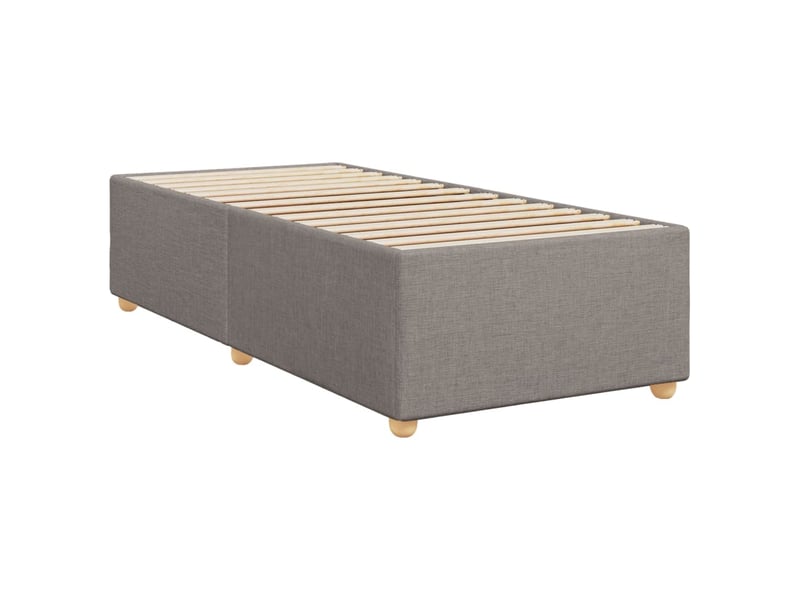  Lit simple- lit adulte -  cadre de lit sans matelas taupe 80x200 cm tissu  - Conforama B