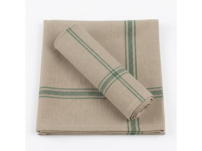  Lot de 2 torchons de cuisine pur lin normandie  - Conforama A