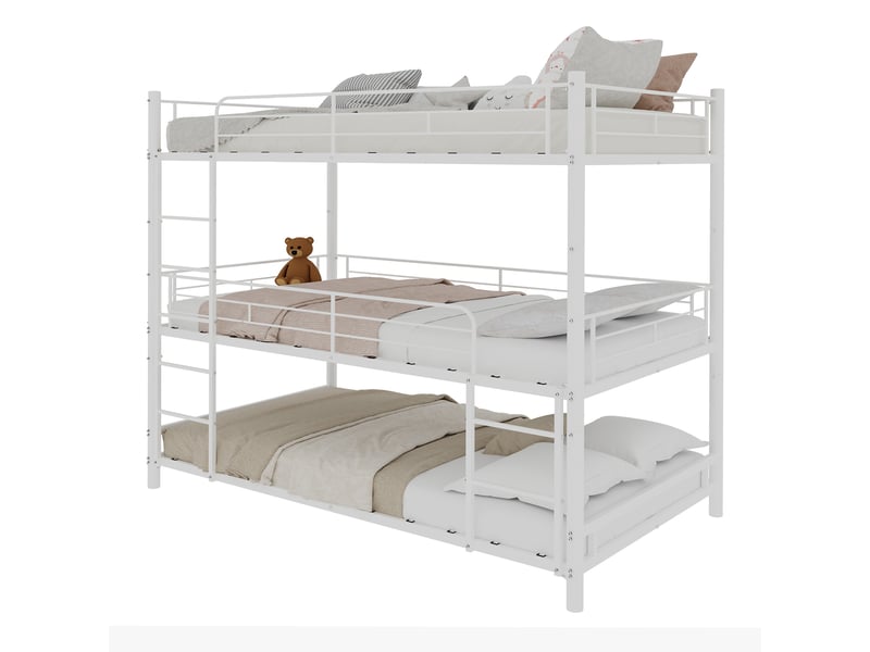 Cadre de lit, blanc, lit enfant 90x190 cm - Conforama W