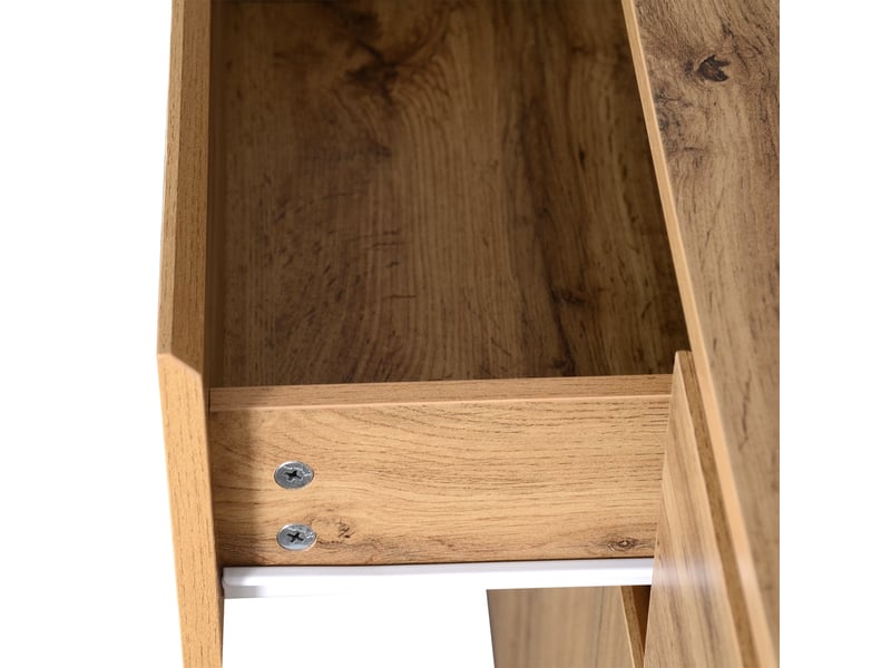  Buffet 3 portes 3 tiroirs avec étagères réglables en panneaux de particules 135×40×81 cm bois  - Conforama D