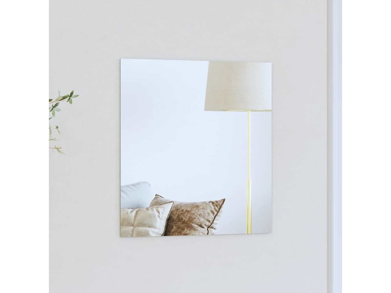  Miroir mural carré 40 x 40 cm verre trempé cf62836  - Conforama B