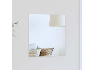 Miroir carré(e) à fixer coloris transparent <strong></strong>  <strong></strong> - 40 cm x 40 cm