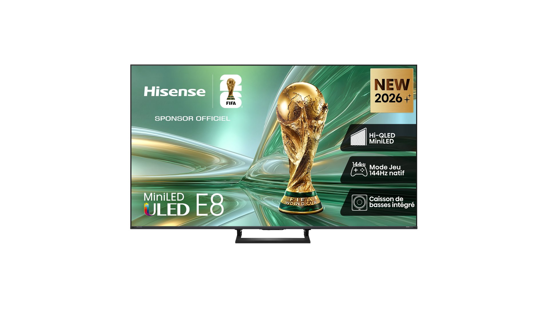 HISENSE TV 164 cm UHD 4K Mini Led HISENSE 65E8S Noir 89.5 Conforama
