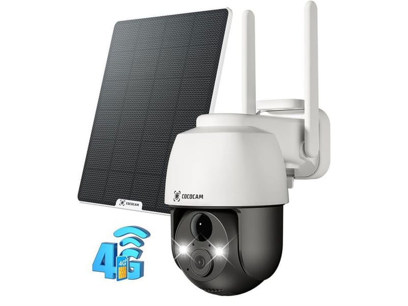  Caméra extérieure ptz solaire 4g lte 2k blanche et noire ip66 détection humaine pir ia 149519_AAALJ38716_6_DROPFR - Conforama A