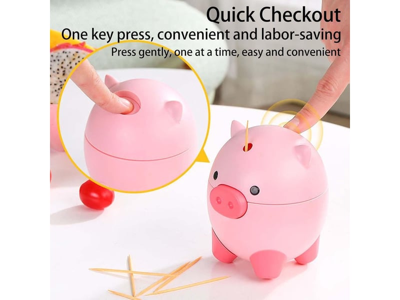  Porte-cure-dents en cochon - distributeur cure-dents avec cochon à presser - porte-cure-dents pop-up - boîte rangement No Commercial reference - Conforama B