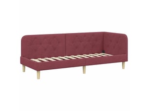 Lit simple 80x200 cm coloris rouge