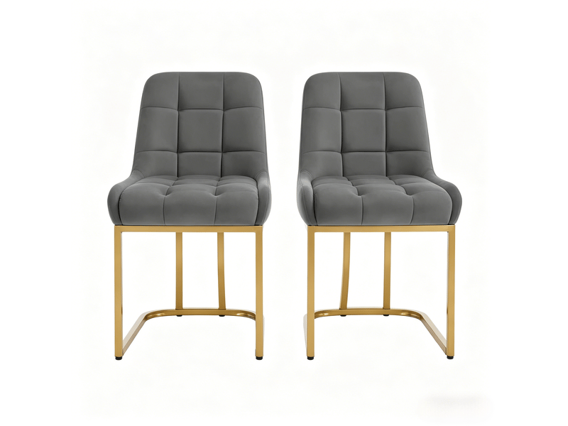 Chaises élégance lot de 2, rembourrées, chambre, cuisine, salon, bureau et salle d'attente - Conforama A