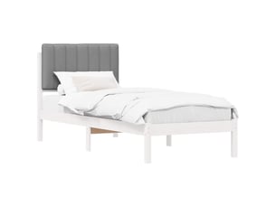 Lit simple 80x200 cm    coloris gris