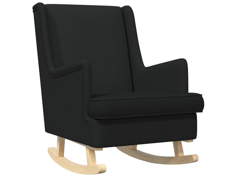 Vidaxl chaise à bascule noir 62 x 80 x 85 cm tissu - Conforama D