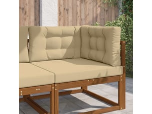 Coussin de canapé d'extérieur, coussin de chaise polyester beige 80 x 80 cm cf54028