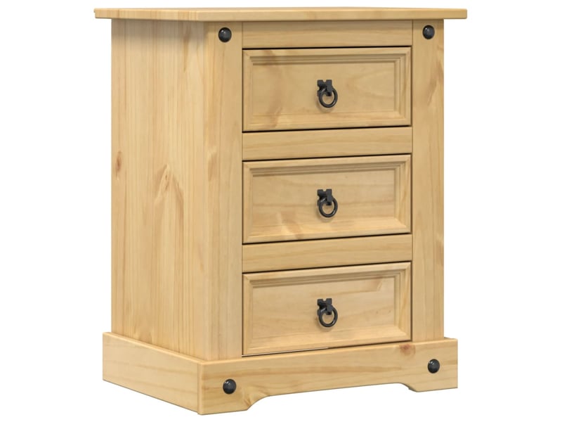  Table de chevet - cabinet de chevet - table de nuit corona 53x39x66 cm bois de pin massif  - Conforama A
