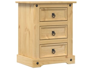 Table de chevet - cabinet de chevet - table de nuit corona 53x39x66 cm bois de pin massif