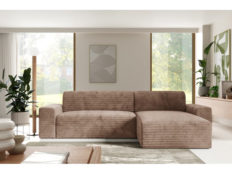  Canapé d’angle coco l avec fonction de couchage couleur : tilia 17  - Conforama B