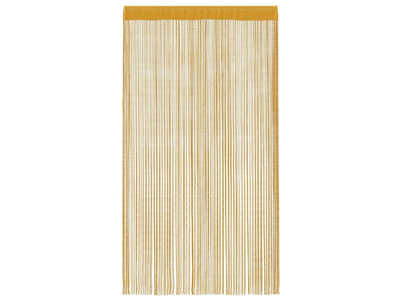  Lot de 2 rideaux à fils, rideaux de porte or 100x250 cm cf44136  - Conforama D
