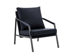 Fauteuil fixe  <strong></strong> Tissu / Simili noir