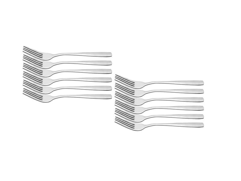  Lot de 12 fourchettes en acier inoxydable – idéal pour un usage quotidien  - Conforama A