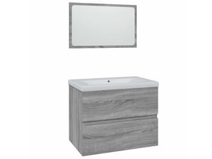 Meubles de salle de bain, armoire salle de bain sonoma gris bois d'ingénierie cf65467