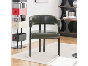 Fauteuil fixe <strong>MAISENTIEL</strong> <strong></strong> Simili vert vendu A l'unité