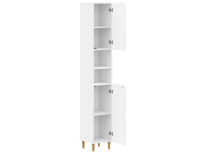 Colonne de salle de bain avec étagère ouverte delft blanc - Conforama C