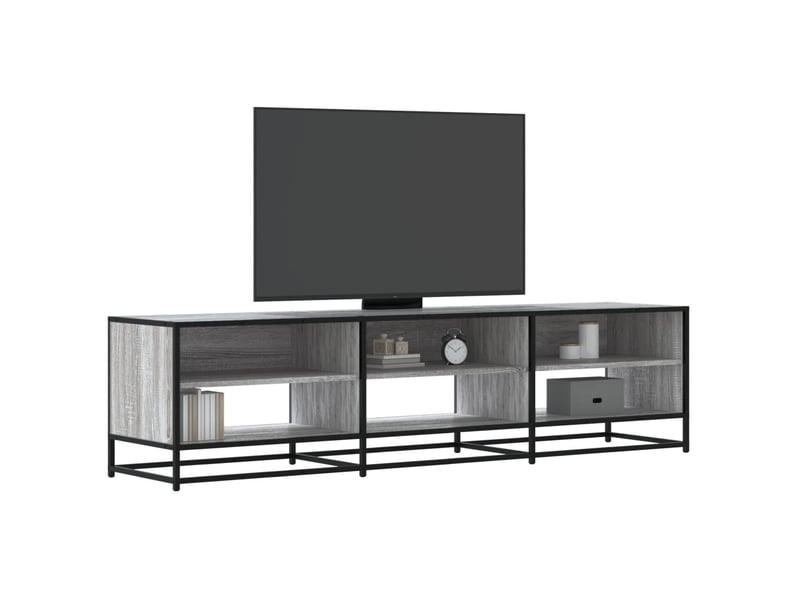  Meuble tv - banc tv - meuble de rangement sonoma gris 180x40x46 cm bois d'ingénierie  - Conforama B