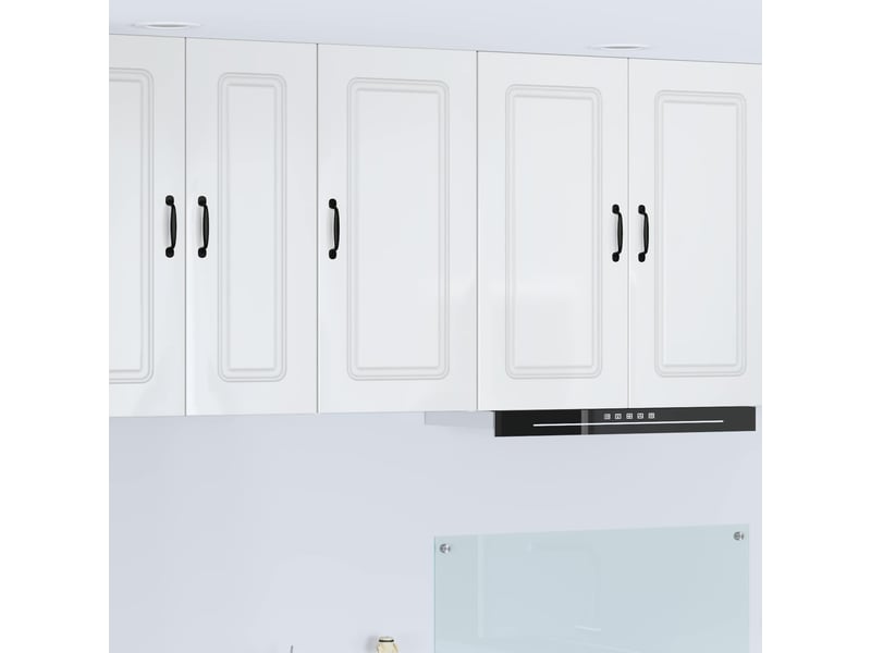  Meuble mural de cuisine | armoire de cuisine blanc brillant 40x31x80cm shl4030  - Conforama B