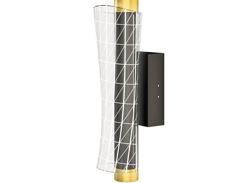  Lot de 2 appliques murales led 30,7x11x10,5 cm dimmables métal noir  - Conforama A