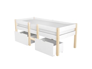 Lit cabane 90x190 cm    coloris naturel